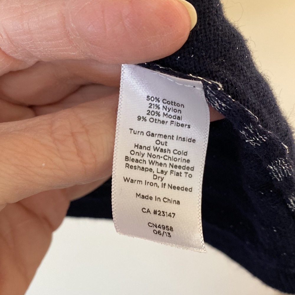 Beautiful Talbots Striped Open Front Cardigan Swe… - image 5